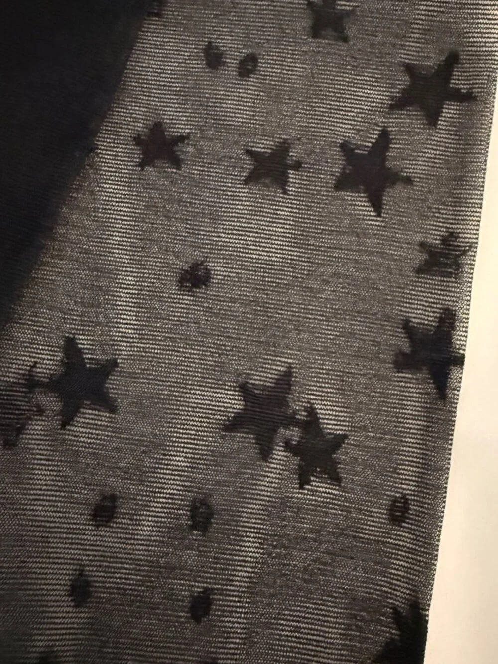 Black Star Nylon Tights One Size Sheer Theater Dance Hosiery with Polka Dots